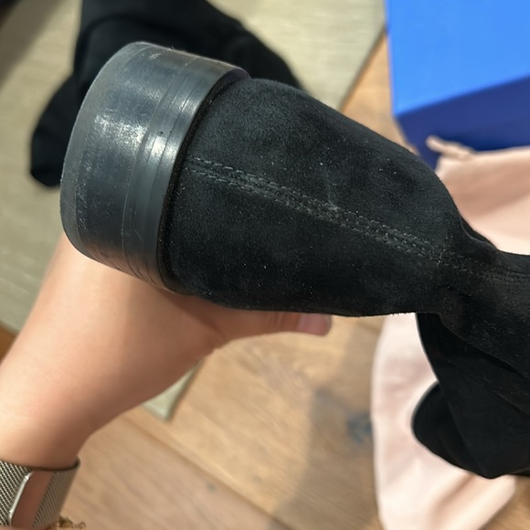 Stuart Weitzman jocey city boots suede black size 8.5 :39 - Picture 8 of 11